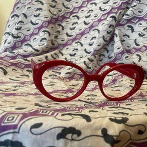 WARBY PARKER Eyeglass Frames Renee Red No Lenses no longer in stores